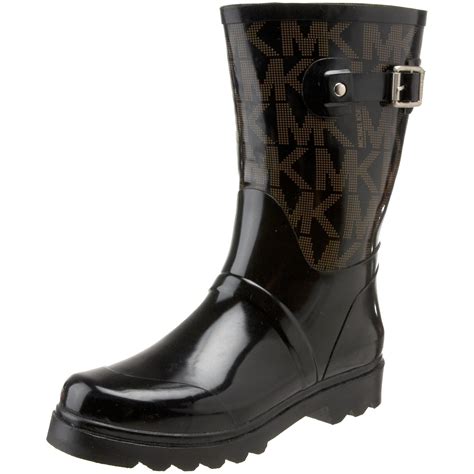 michael michael kors women's mk logo mid rainboot boot|Michael Kors rain boots sale.